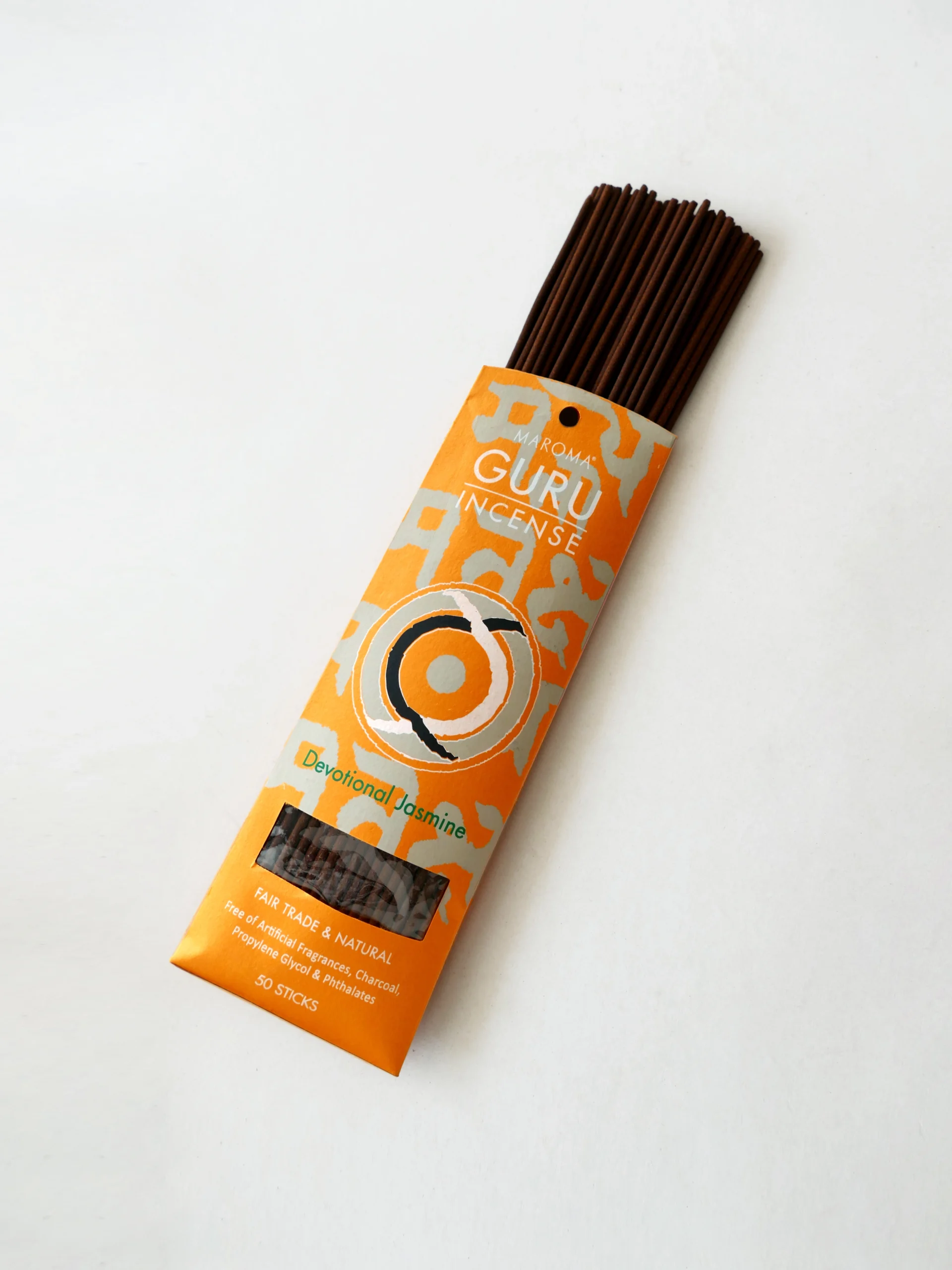 Devotional Jasmine Guru Incense – Pack of 50 - Maroma