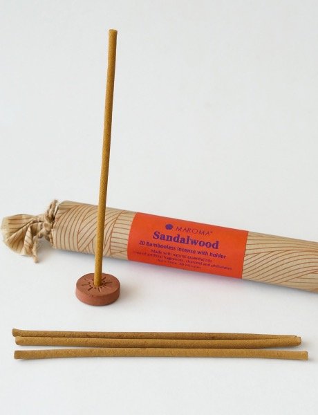 Sandalwood Bambooless Incense – Pack of 20 - Maroma