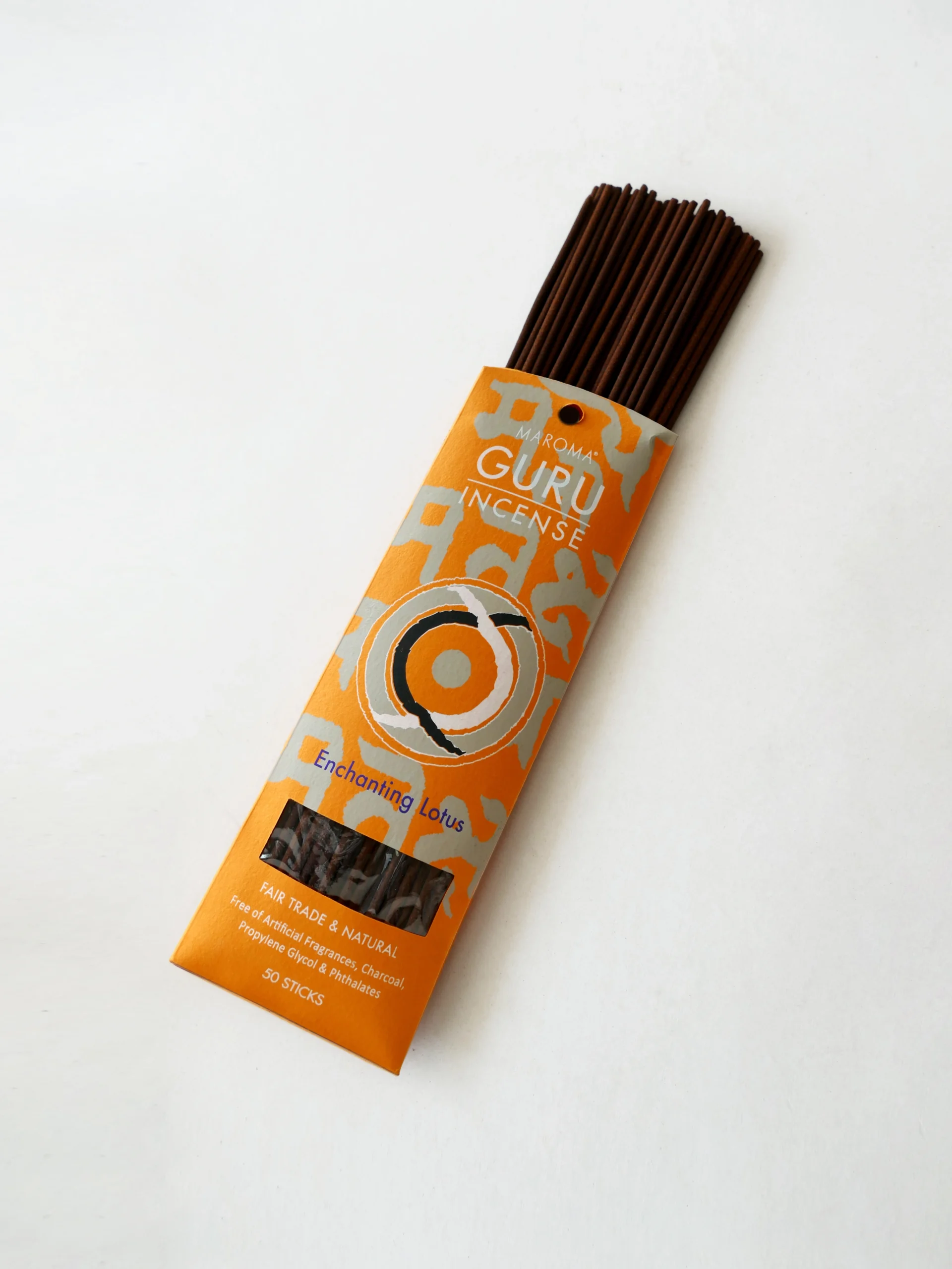 Enchanting Lotus Guru Incense – Pack of 50 - Maroma