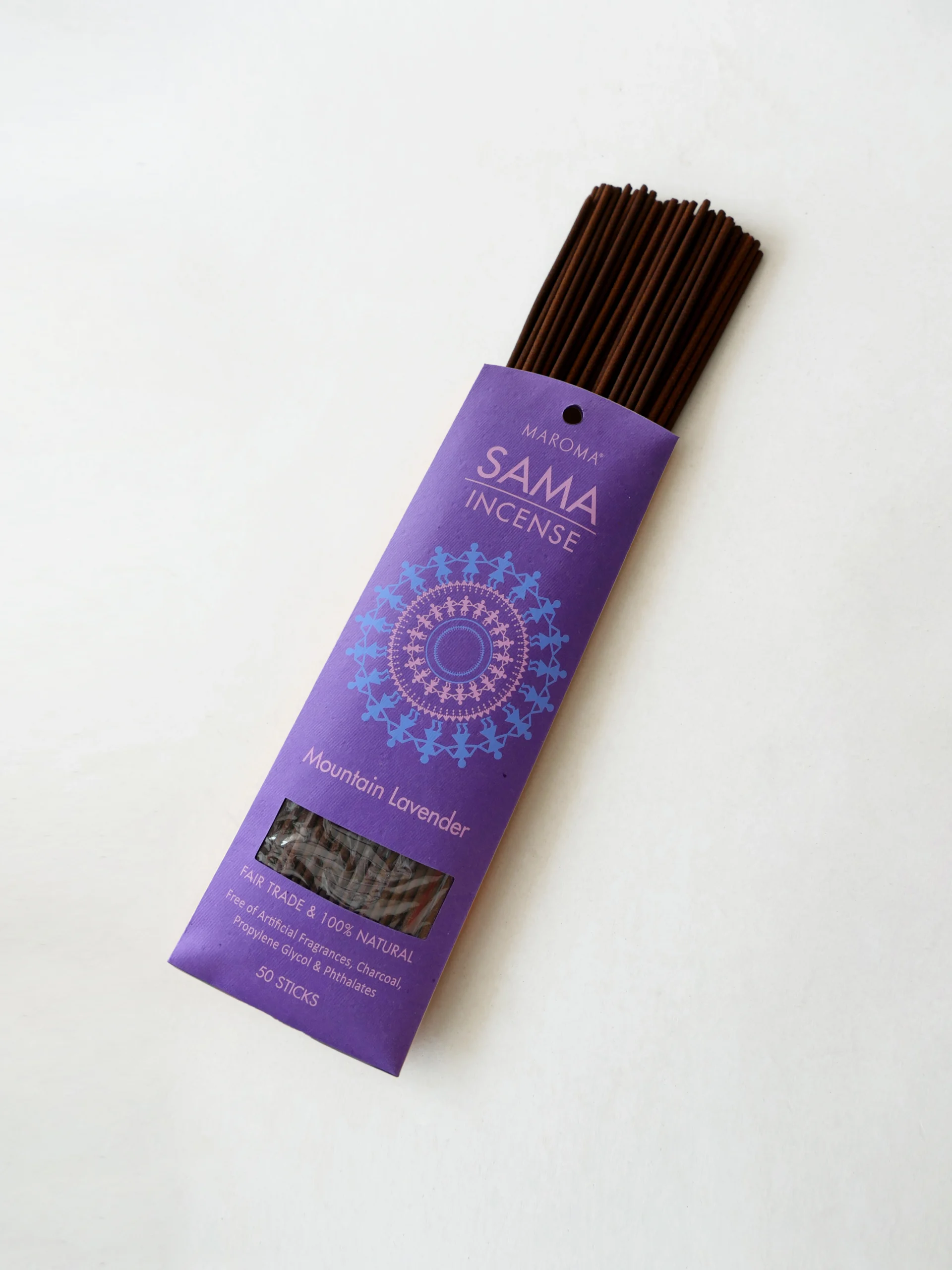 Mountain Lavender Sama Incense – Pack of 50 - Maroma