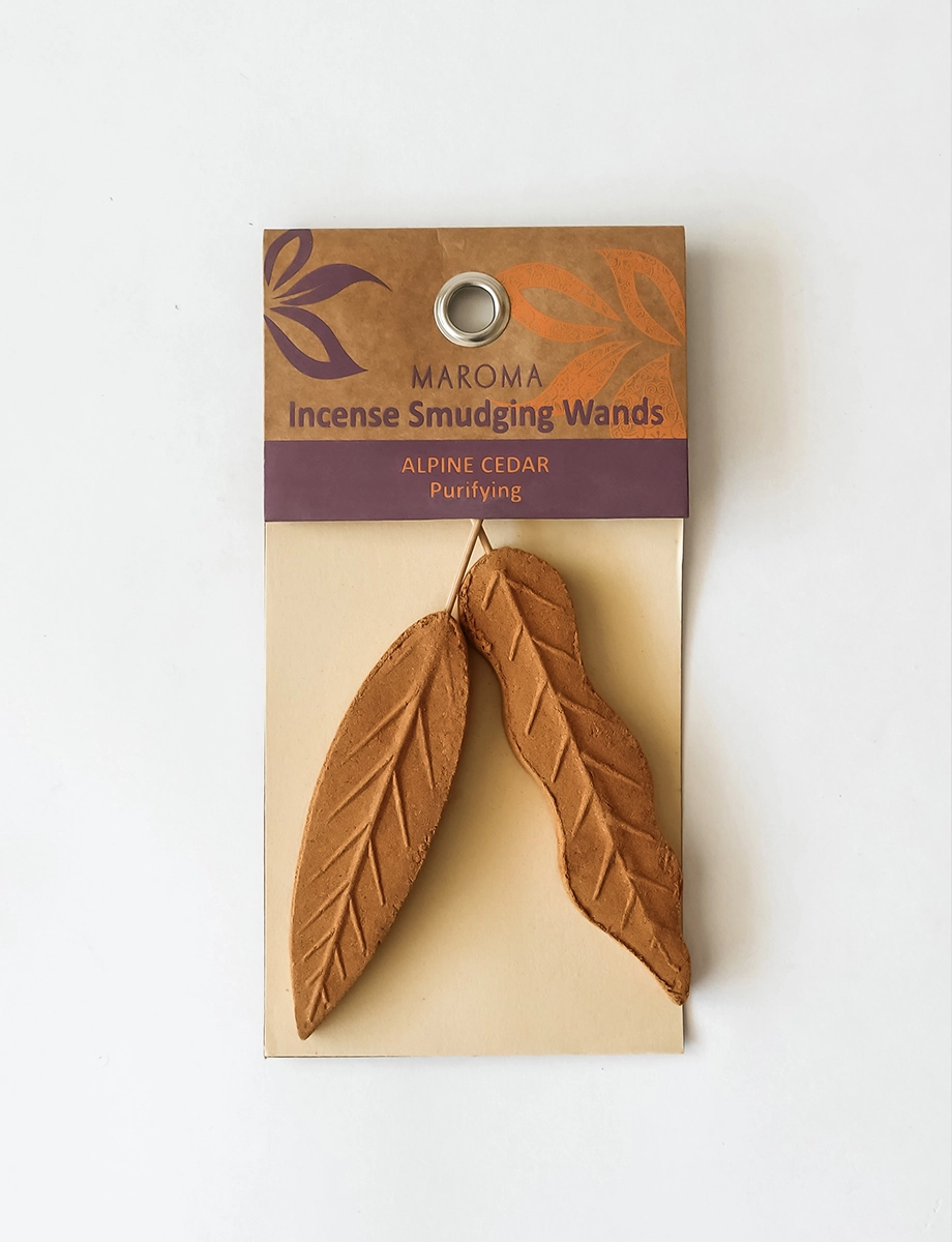 Alpine Cedar Smudging Incense Wands - Maroma