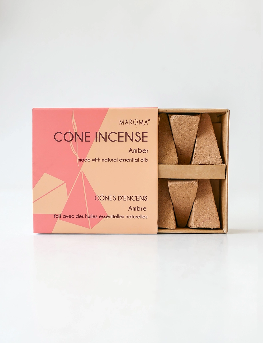 Amber Cone Incense - Maroma