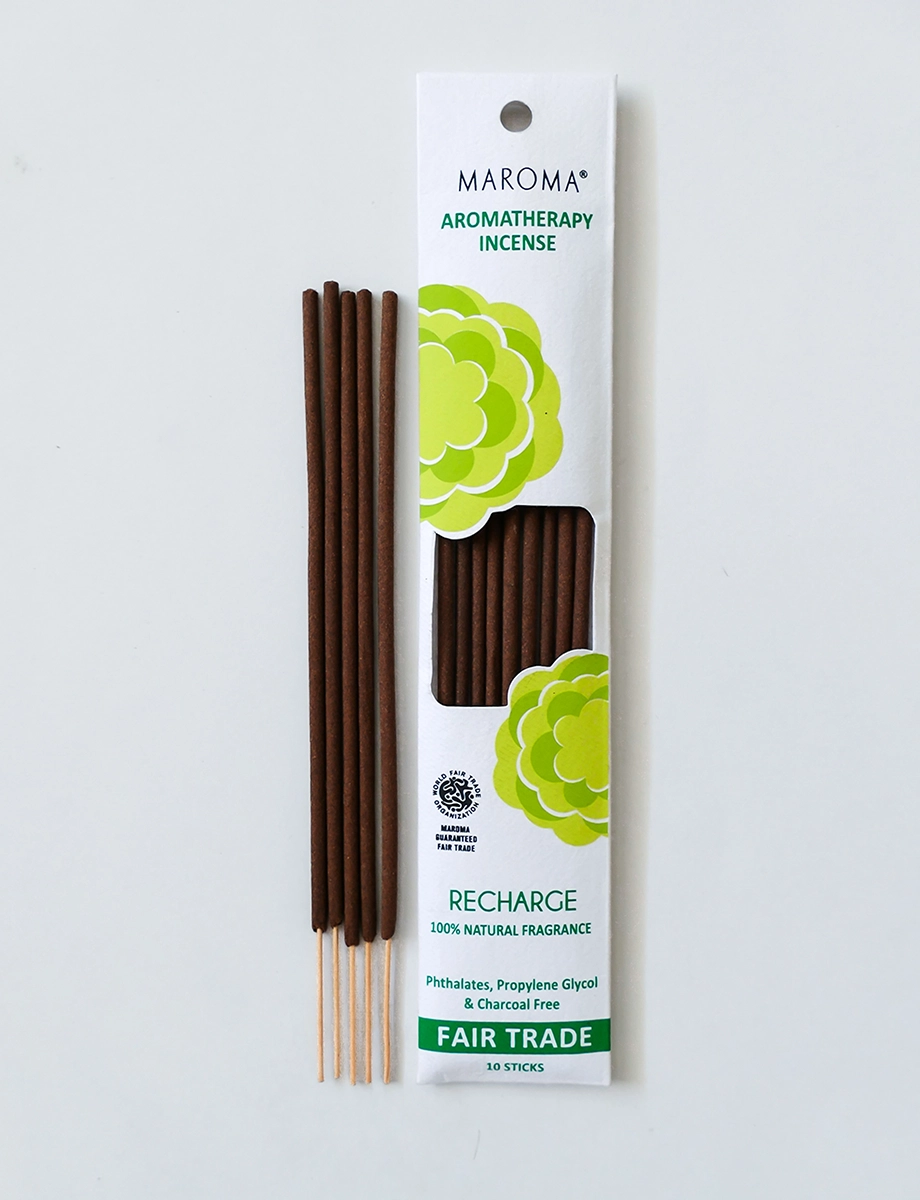 Recharge Aromatherapy Incense – Pack of 10 - Maroma