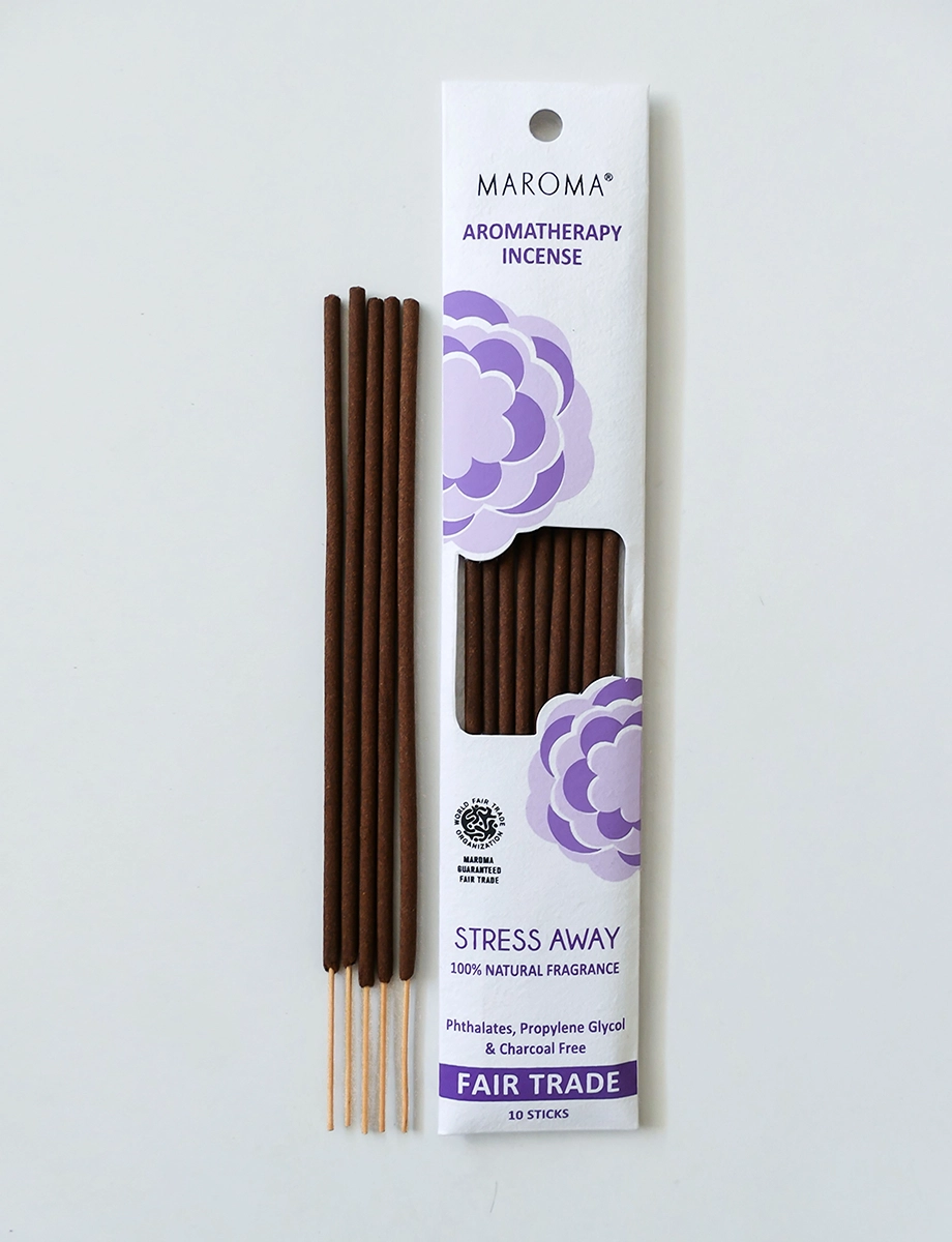 Stress Away Aromatherapy Incense – Pack of 10 - Maroma