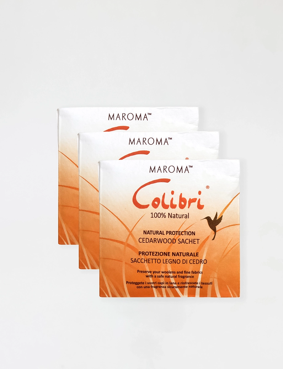 Colibri Cedarwood Sachet – Pack of 3 - Maroma