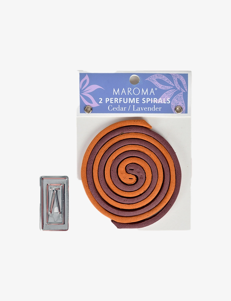 Cedar and Lavender Perfume Spirals - Maroma