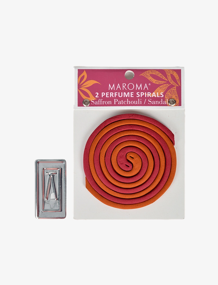 Saffron Patchouli & Sandal Perfume Spirals - Maroma