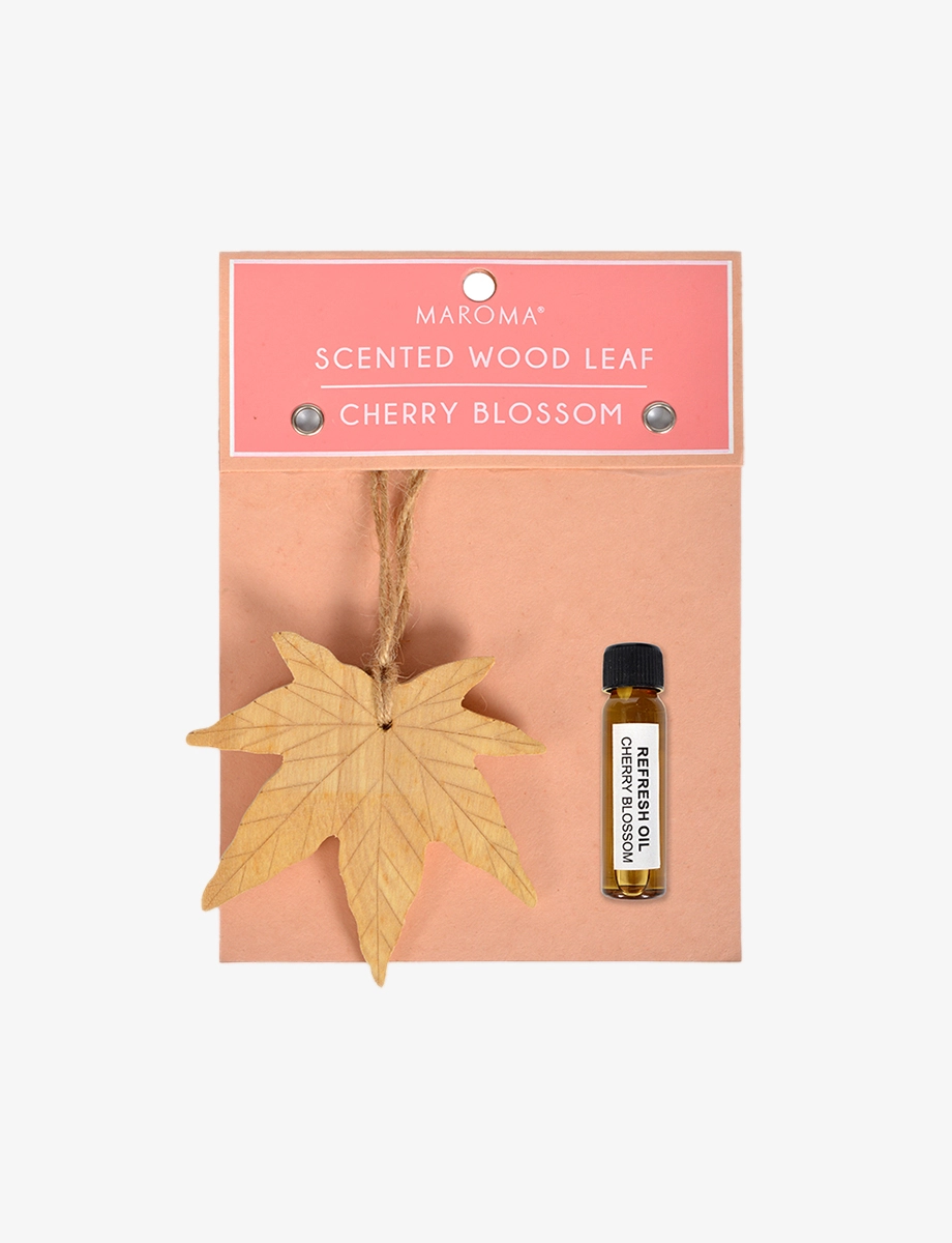 Cherry Blossom Scented Wooden Leaf Diffuser - Maroma