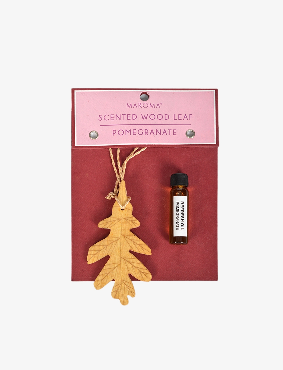 Pomegranate Scented Wooden Leaf Diffuser - Maroma