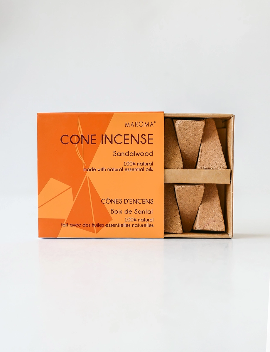 Sandalwood Cone Incense - Maroma