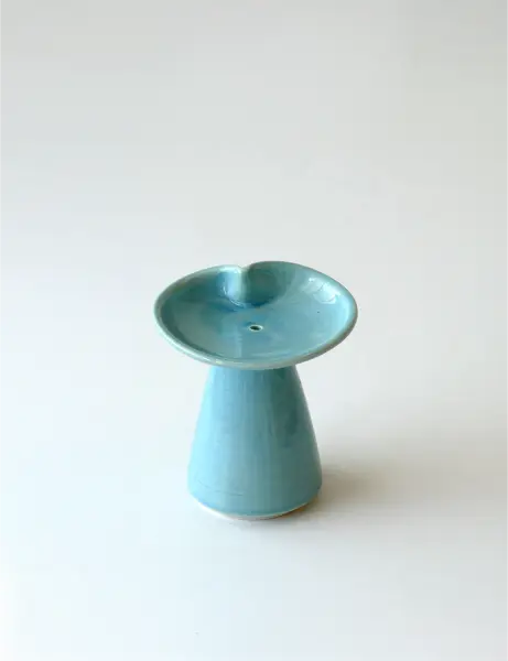 Ceramic Bambooless Incense Holder Blue - Maroma