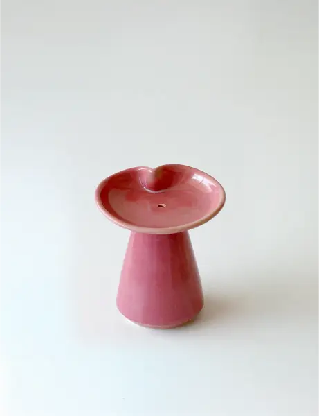 Ceramic Bambooless Incense Holder Pink - Maroma