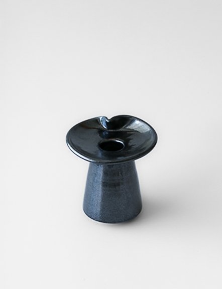 Ceramic Taper Candle Holder Black - Maroma