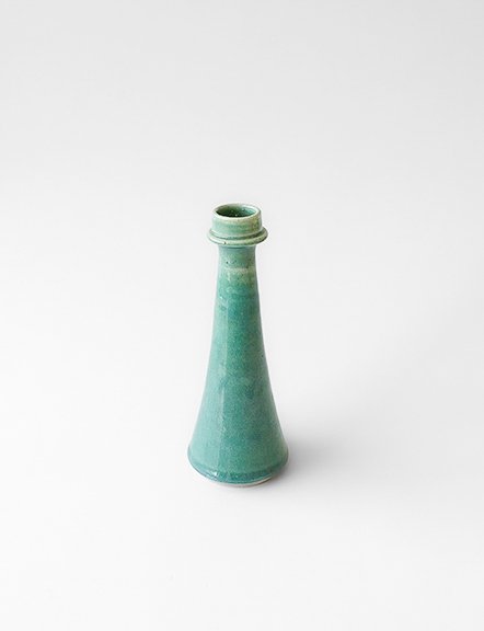Ceramic Green Taper Candle Holder - Maroma