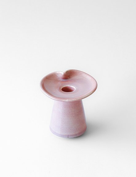 Ceramic Taper Candle Holder Pink - Maroma