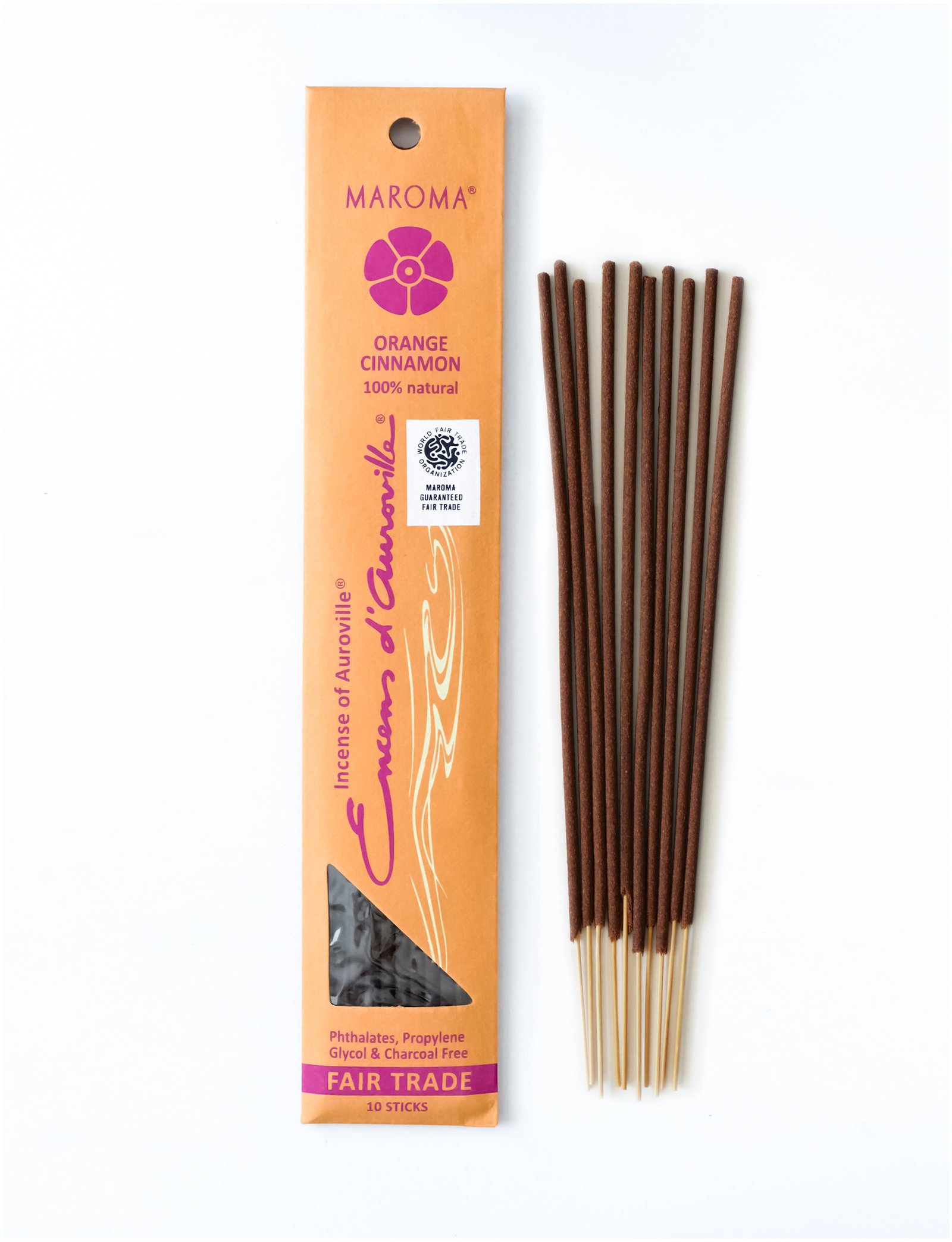 Orange Cinnamon Incense Sticks - Maroma