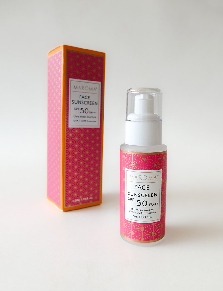 Ultra Wide Spectrum Face Sunscreen SPF 50 PA+++ - Maroma