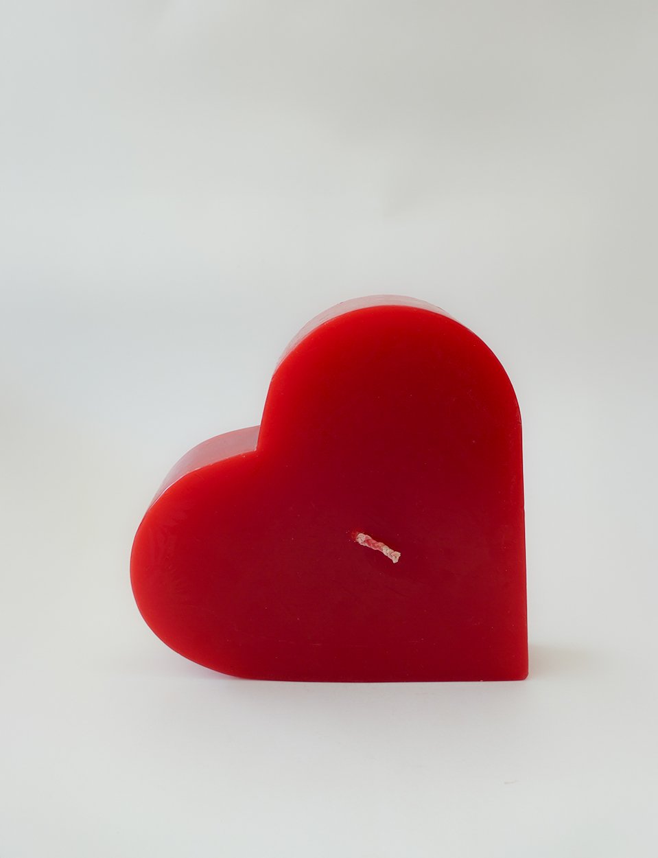 Large Love Heart Candle - Maroma
