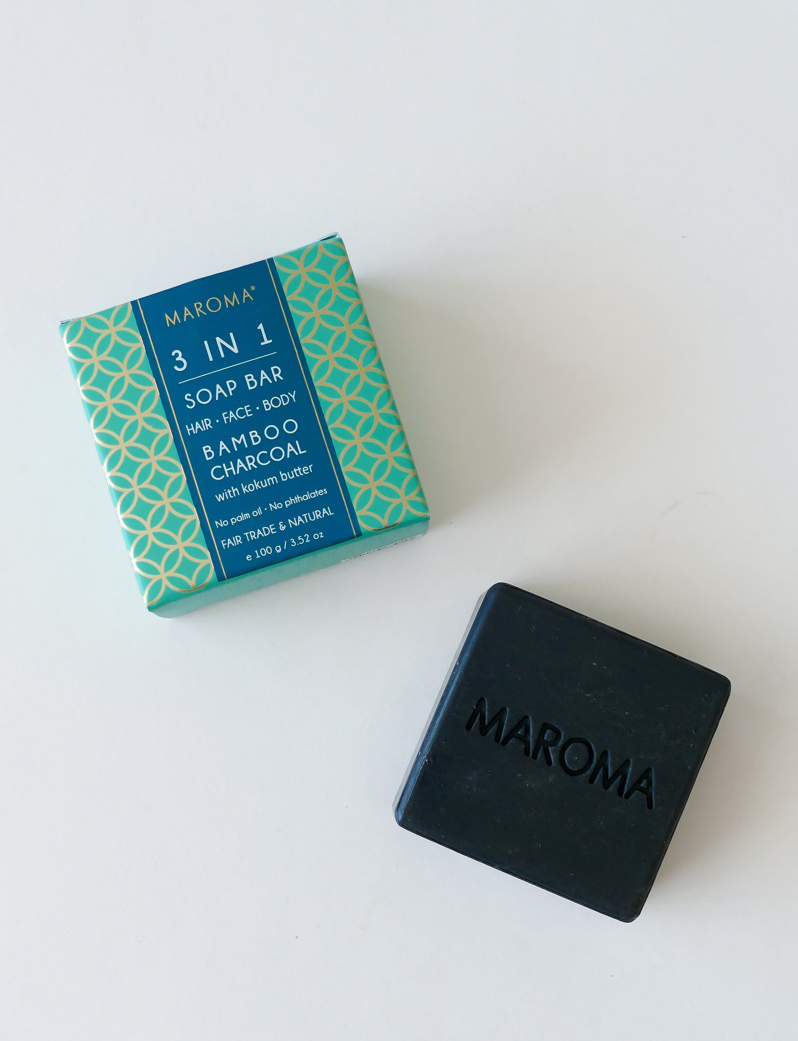 Hair and Body Bar Bamboo Charcoal - Maroma
