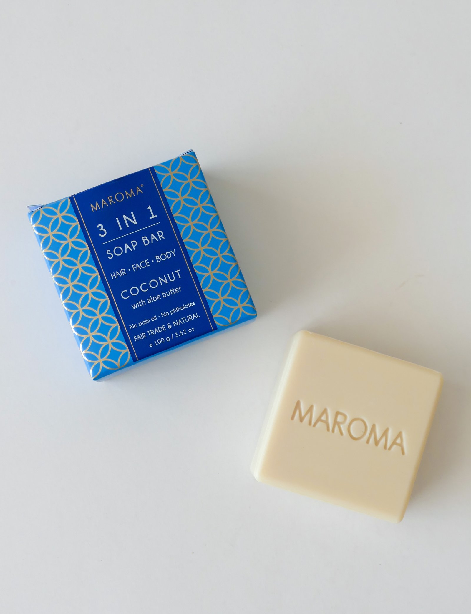 Coconut with Aloe Vera Hair and Body Bar - Maroma