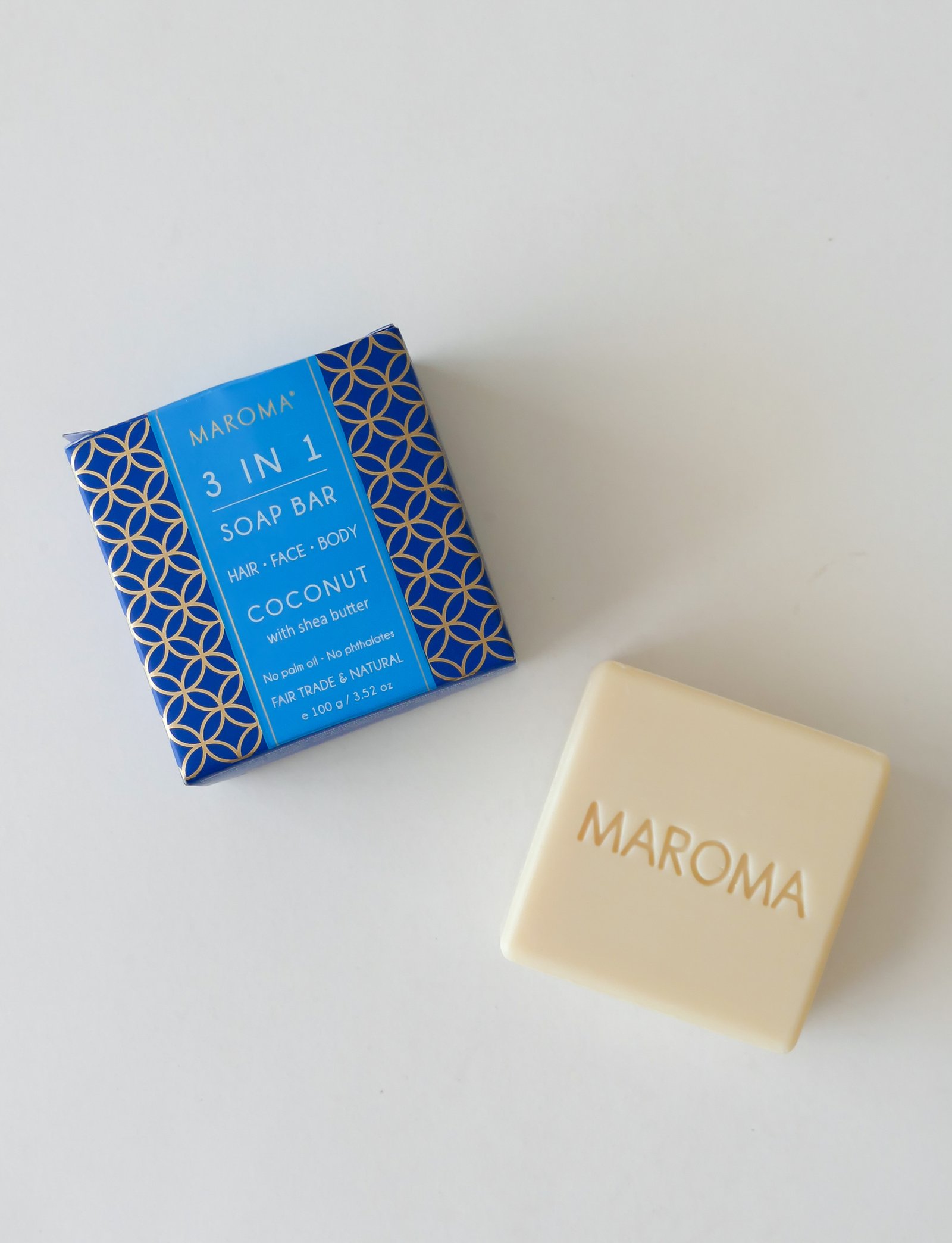 Coconut with Shea Butter Hair and Body Bar - Maroma