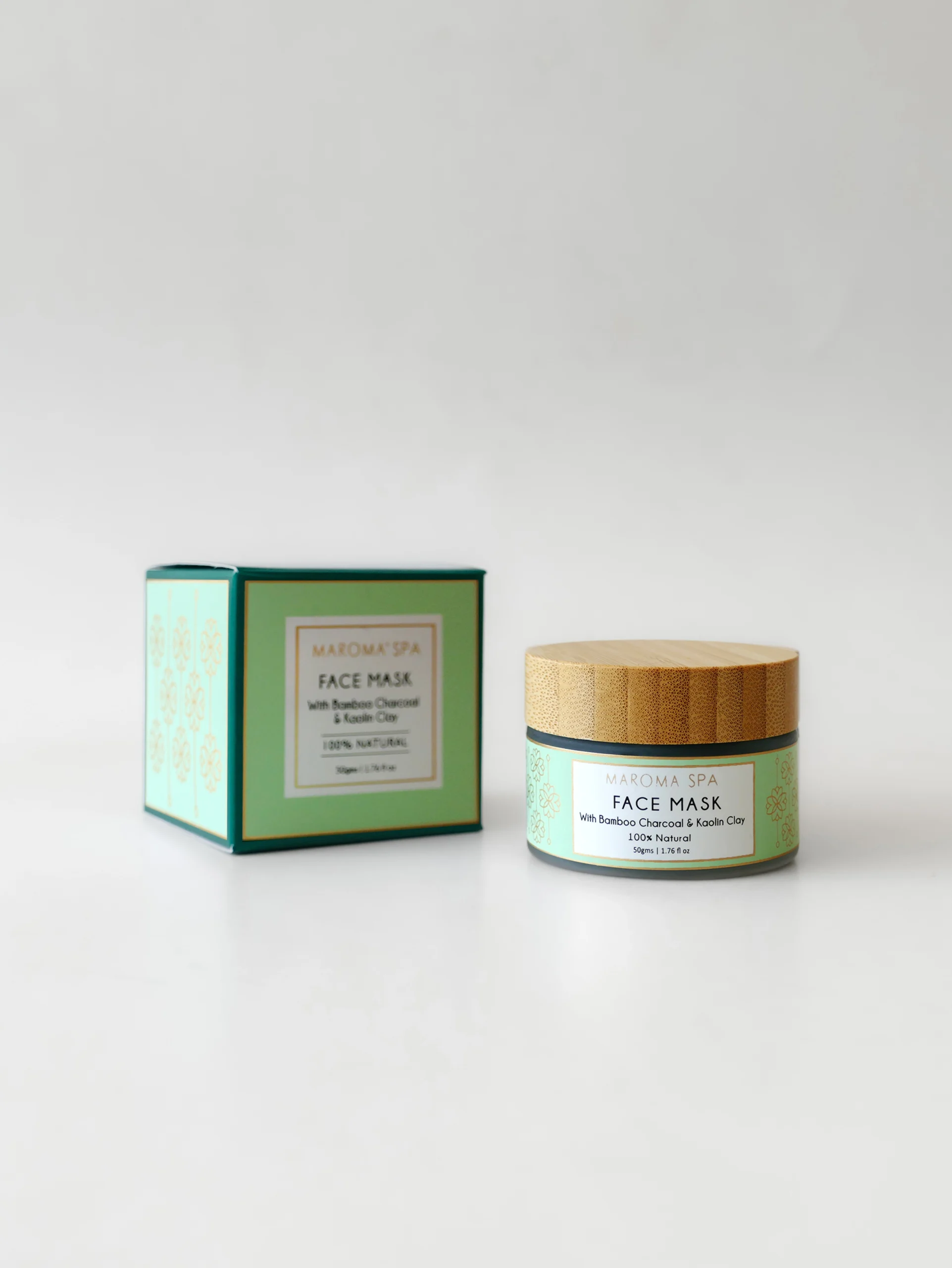 Face Mask with Bamboo Charcoal and Kaolin Clay - Maroma